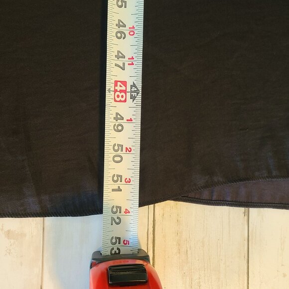 Simply Vera Wang Black Sweater Top Dress Flowy Skirt Staple Basic Gilmore NEW L - Picture 8 of 9